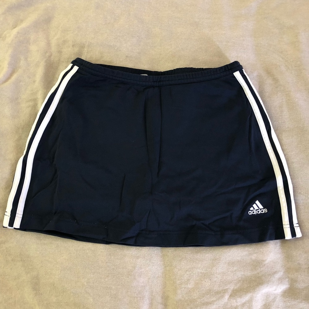 Adidas mini skirt in navy size small